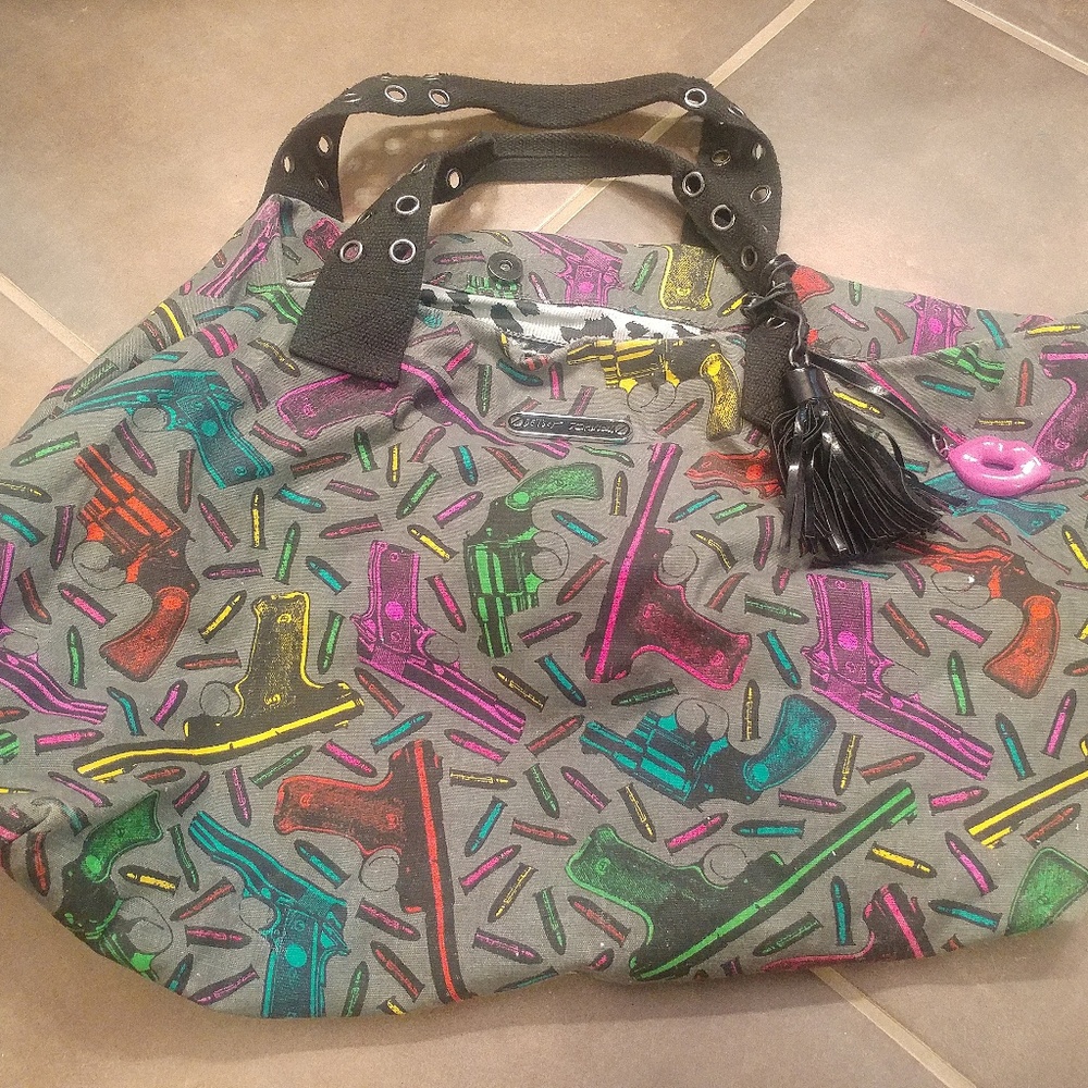 Betsey Johnson Bond Gun and Bullet Hobo